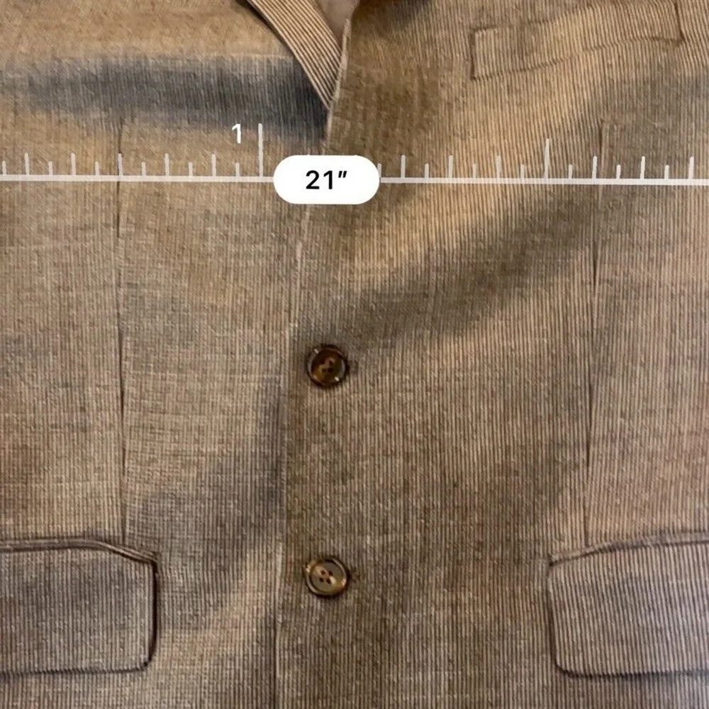 Ralph Lauren Mens Wool Tweed Blazer 46 Gray‎ 2 Button Sport Coat Jacket Career